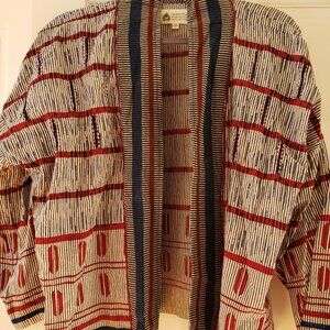 Graphic print Indian cotton jacket